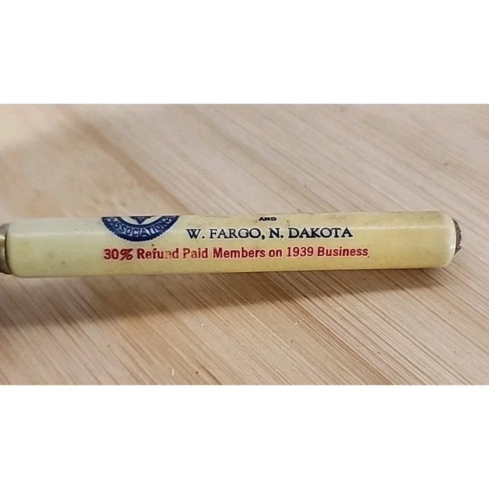 VINTAGE CENTRAL CO-OPERATIVE LIVESTOCK ST. PAUL FARGO  ADVERTISING BULLET PENCIL
